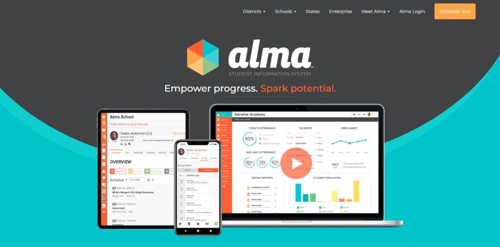 alma school management tool