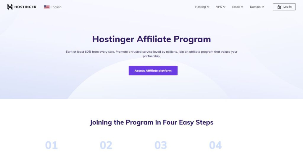hostinger affiliate marketing programs