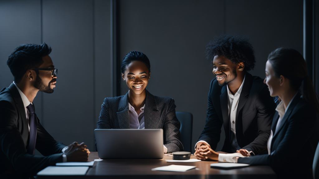 Robert Okello five people in a welllit office 0