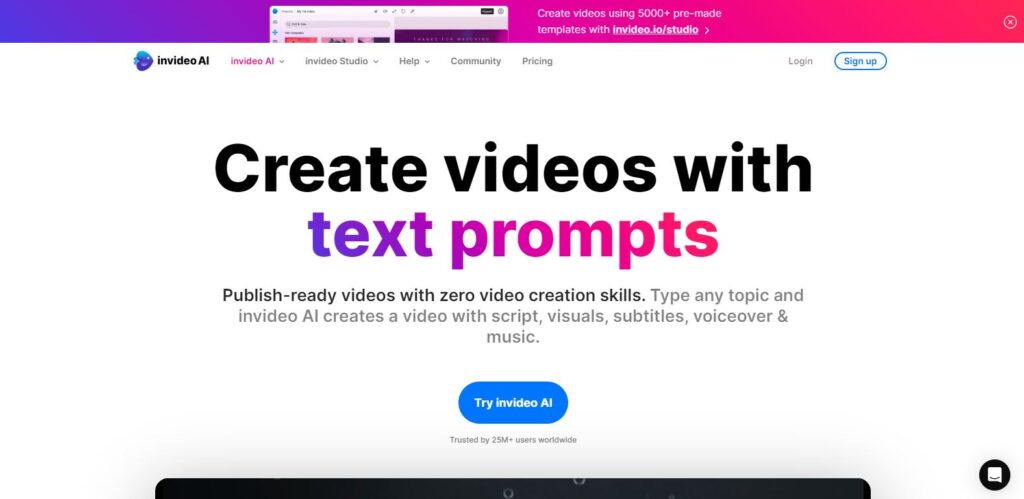 invideo ai site